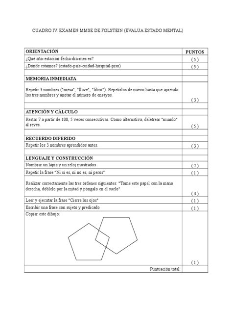 folstein mini mental status exam.